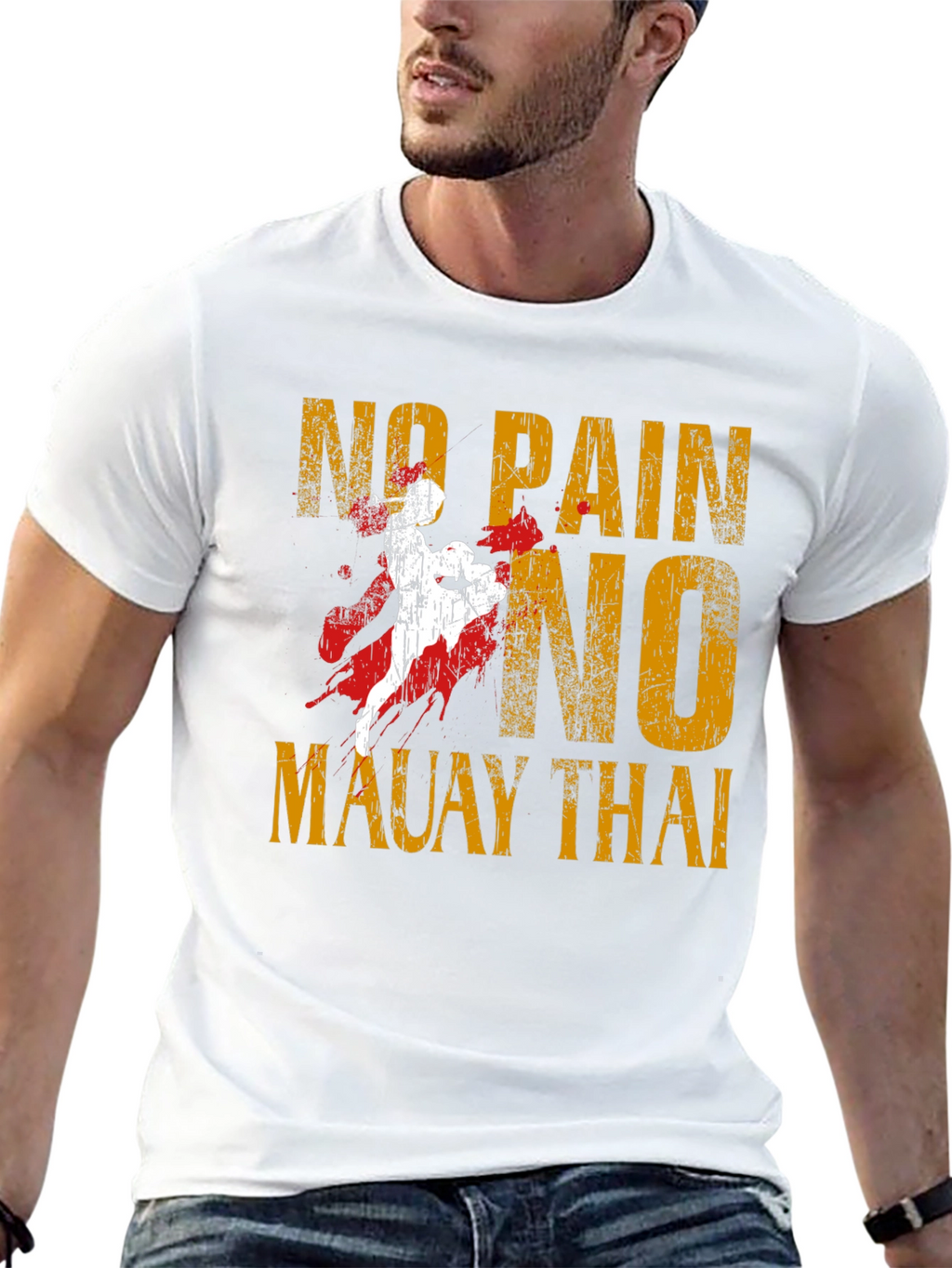 No Pain No Muay Thai Graphic T-Shirt