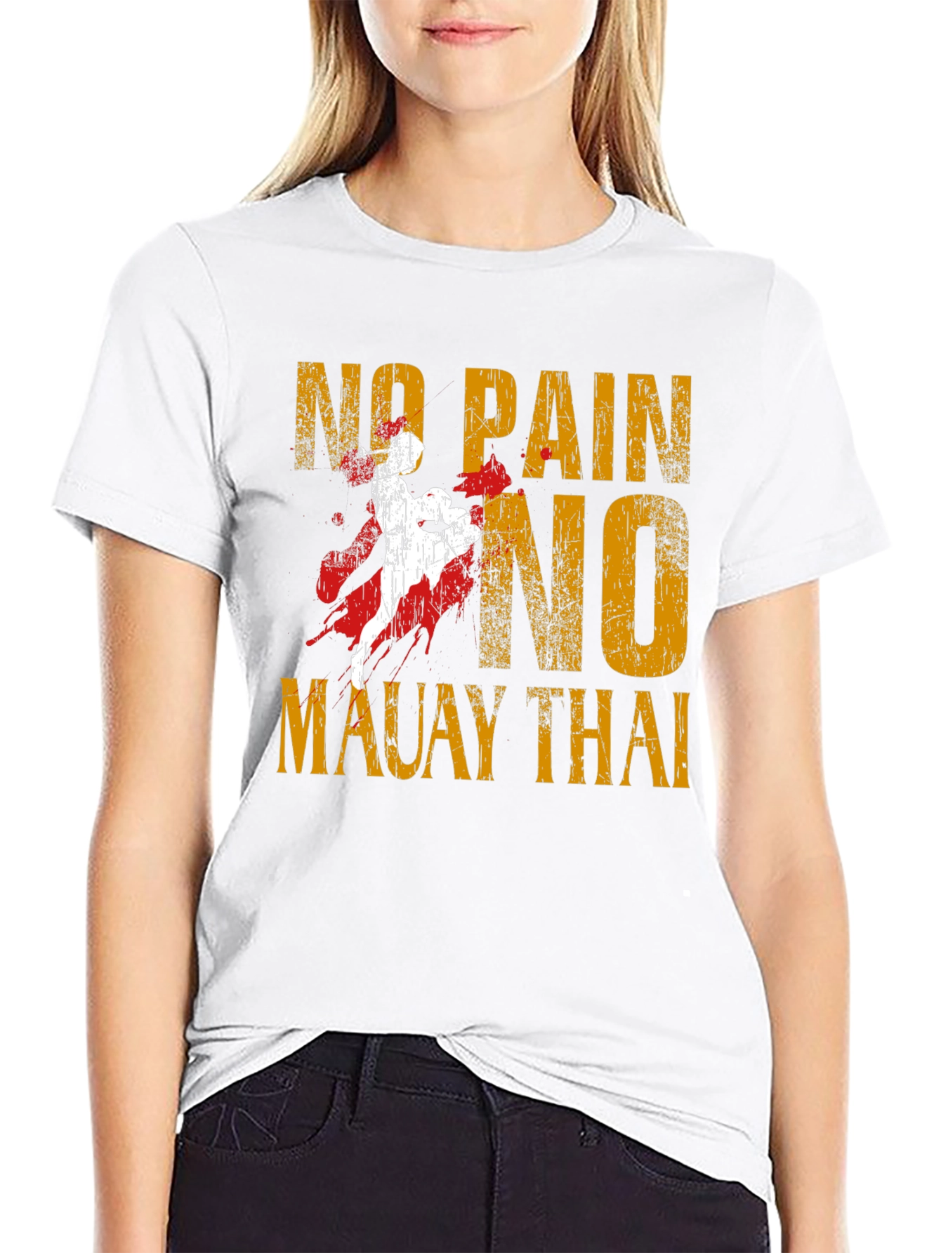 No Pain No Muay Thai Graphic T-Shirt