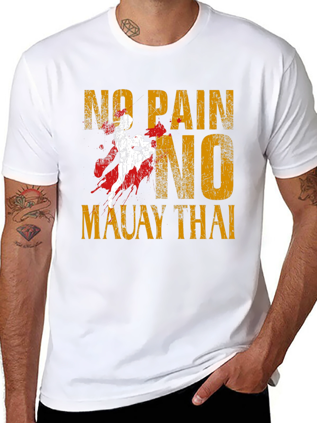 No Pain No Muay Thai Graphic T-Shirt