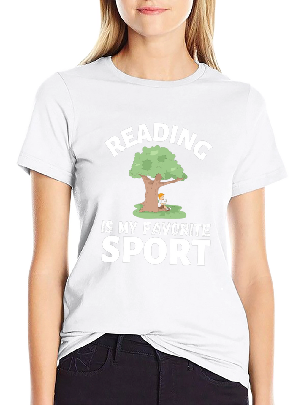 Reading Is My Favorite Sport Graphic Tee