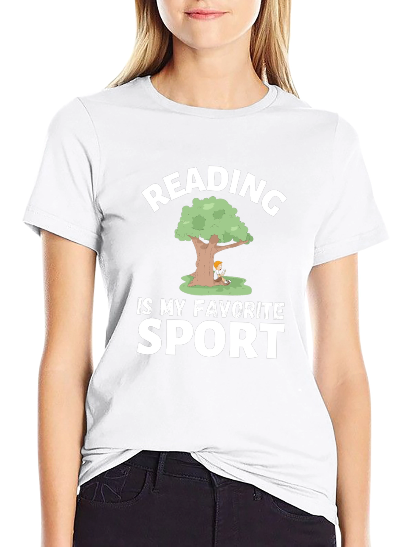 Reading Is My Favorite Sport Graphic Tee