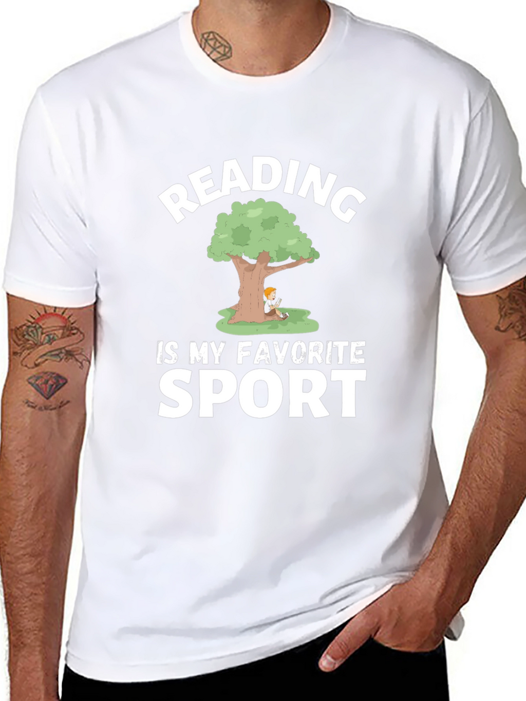 Reading Is My Favorite Sport Graphic Tee