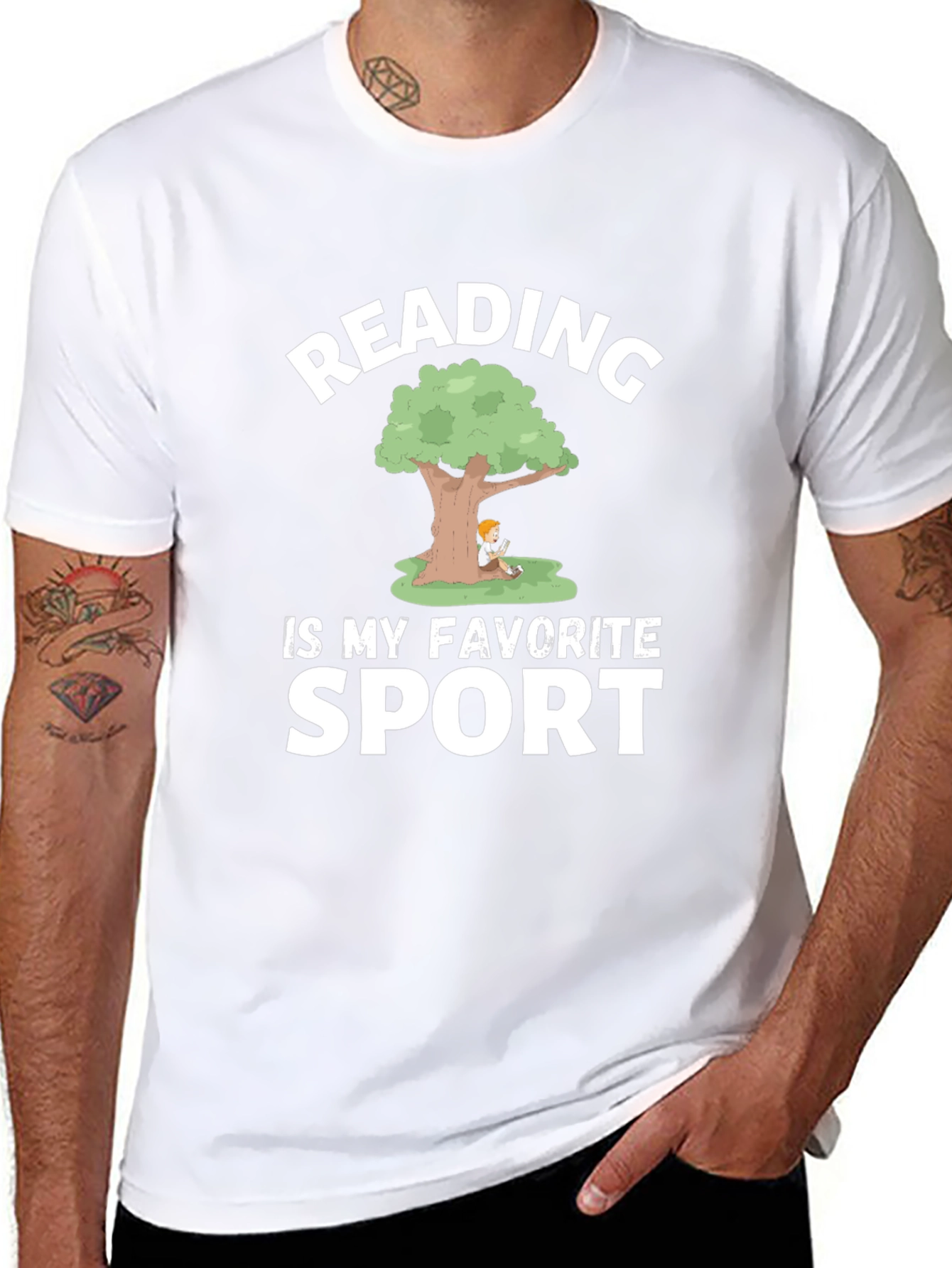 Reading Is My Favorite Sport Graphic Tee