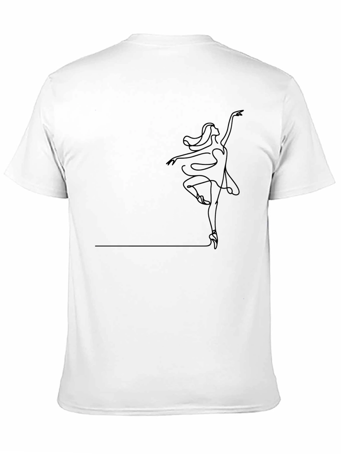 Ballet Dancer Graphic Black T-Shirt