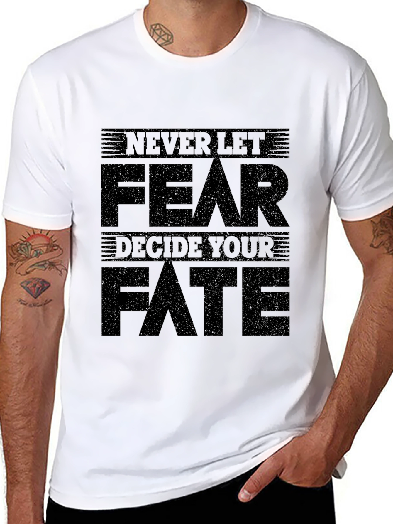 Never Let Fear Decide Your Fate Graphic Tee