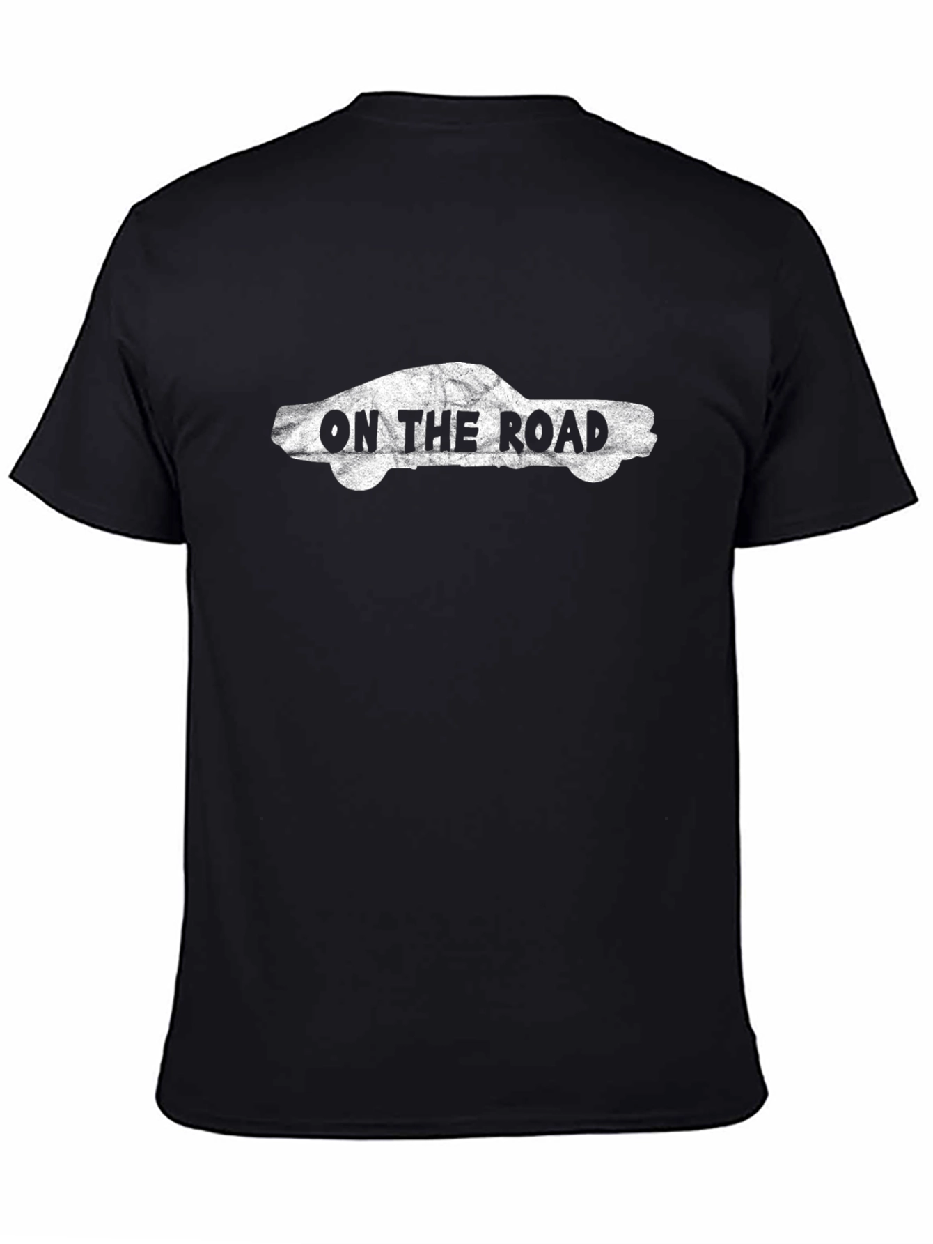 On the Road Car Graphic Black T-Shirt