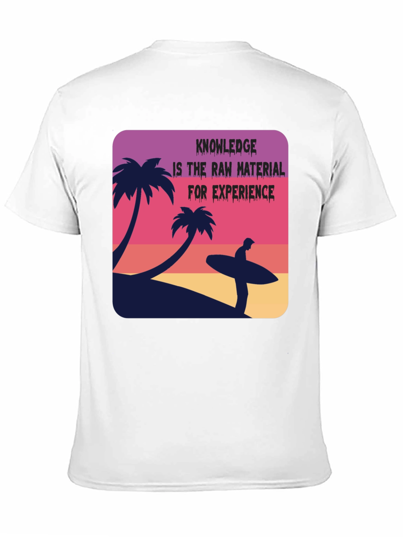 Tropical Beach T-Shirt Knowledge Experience Graphic Tee