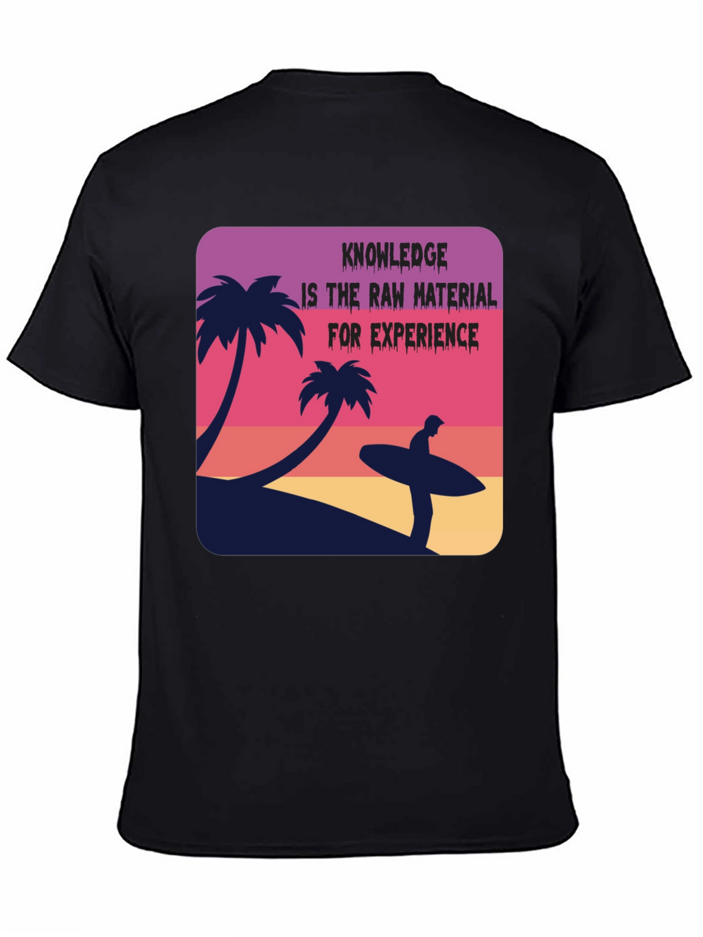 Tropical Beach T-Shirt Knowledge Experience Graphic Tee