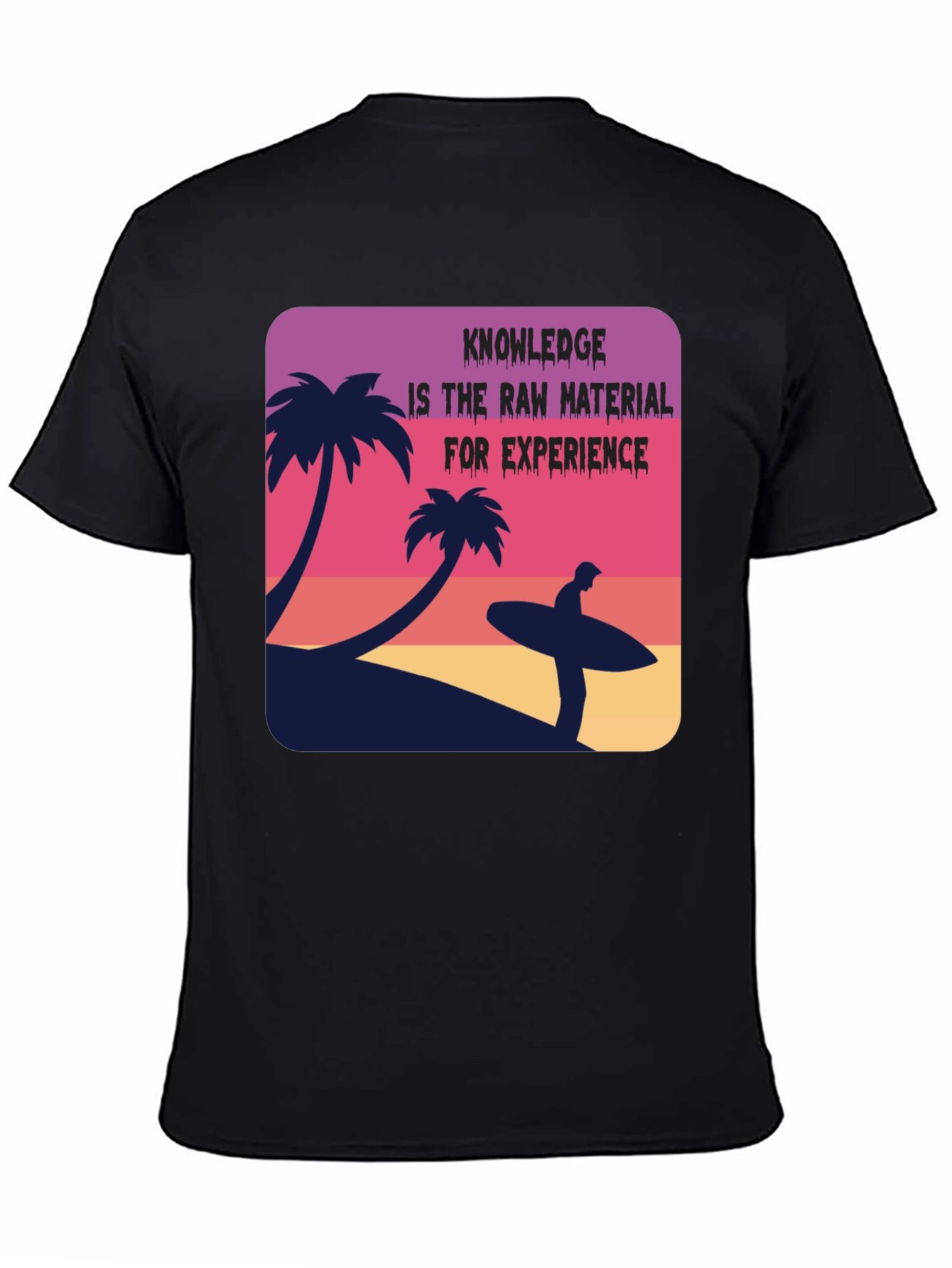Tropical Beach T-Shirt Knowledge Experience Graphic Tee