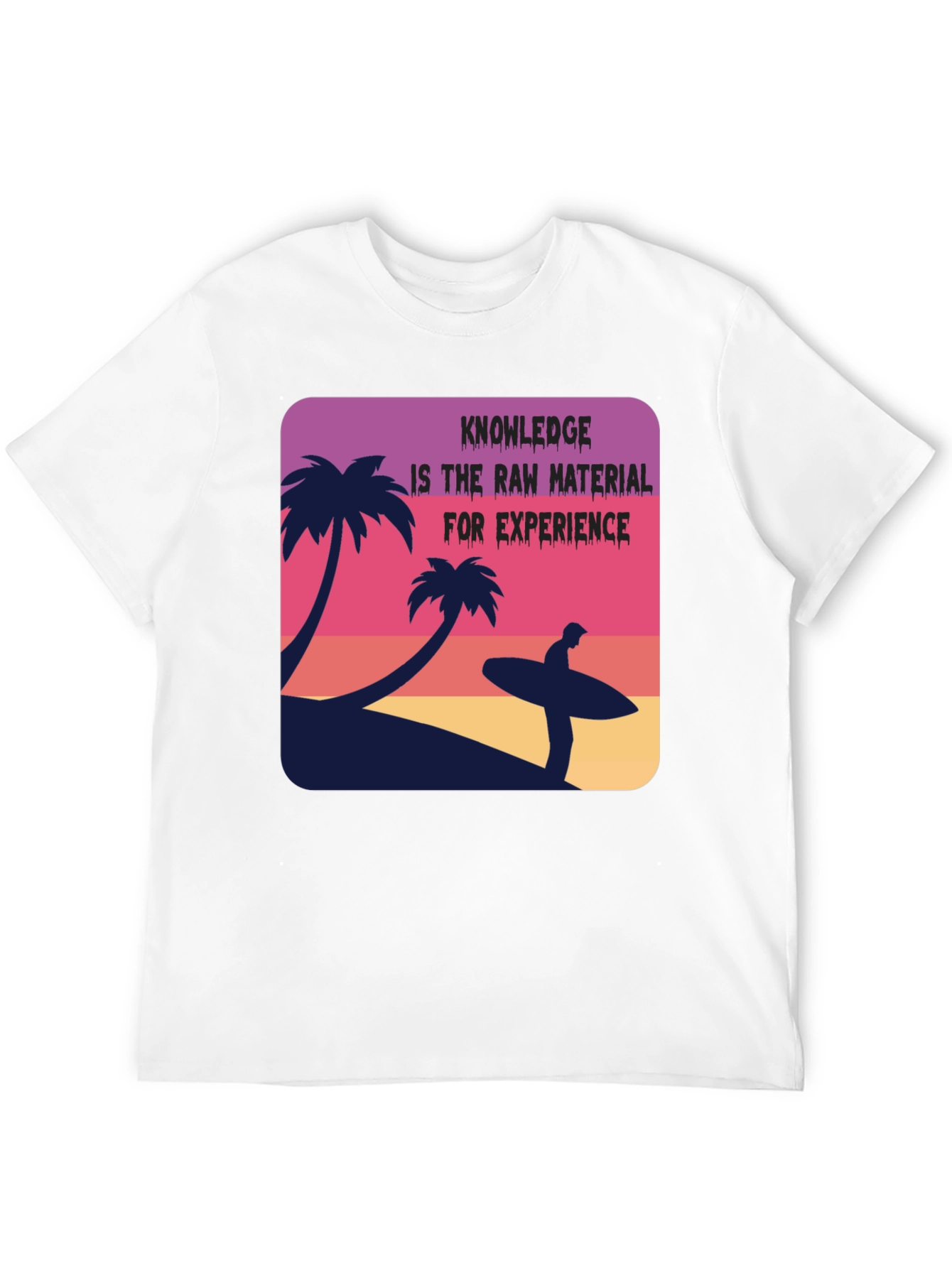 Tropical Beach T-Shirt Knowledge Experience Graphic Tee