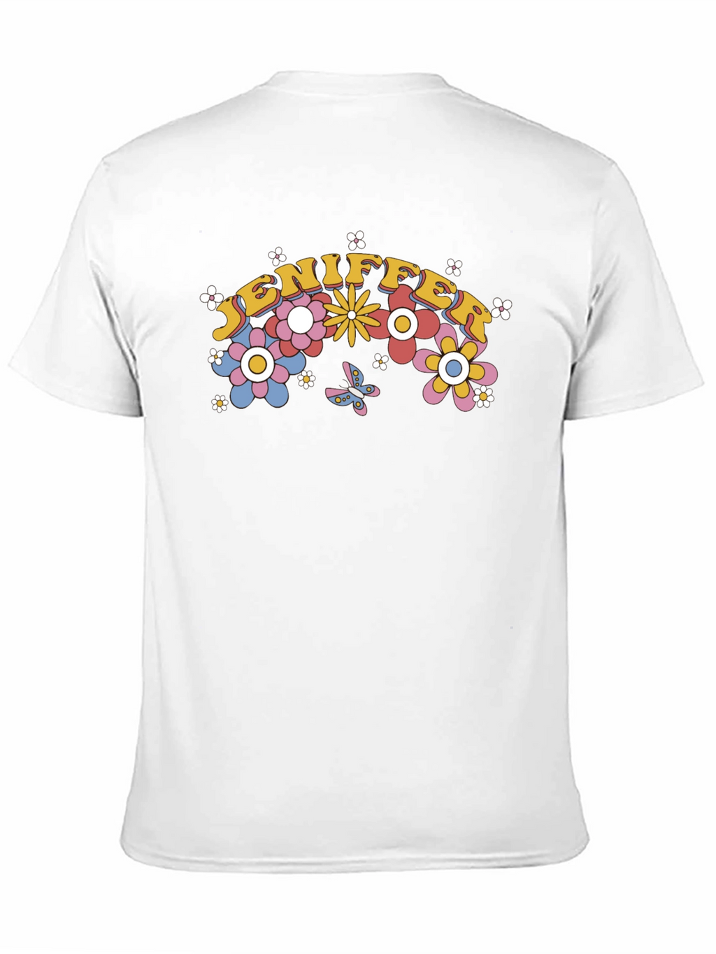 Jennifer Floral Retro Graphic T-Shirt