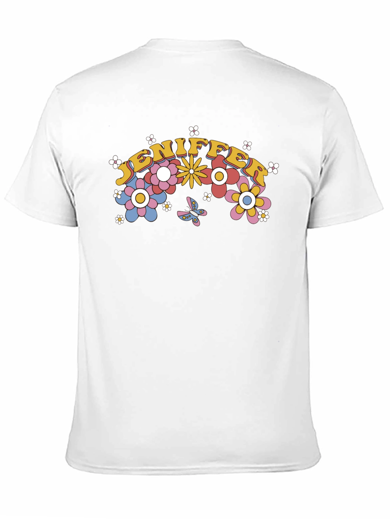 Jennifer Floral Retro Graphic T-Shirt
