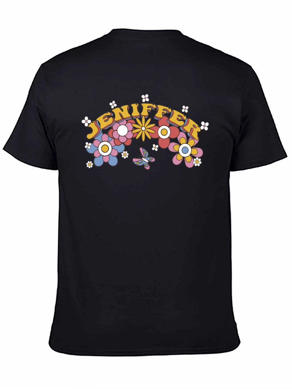 Jennifer Floral Retro Graphic T-Shirt