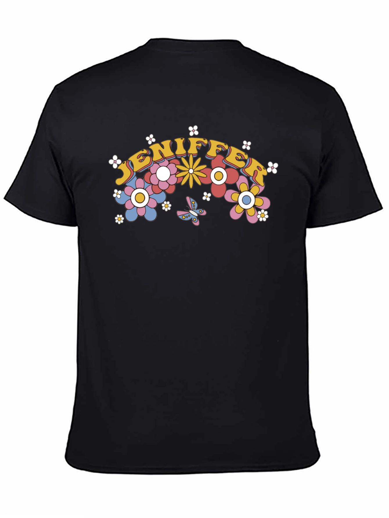 Jennifer Floral Retro Graphic T-Shirt
