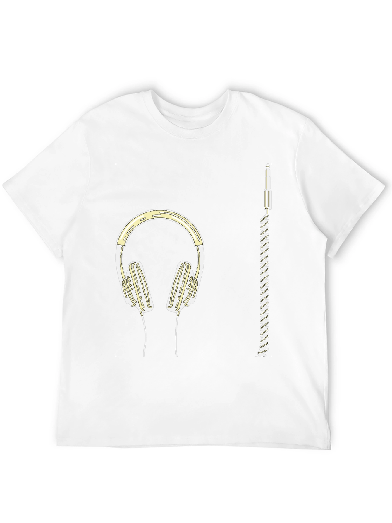 Headphones Graphic Tee - Music Lover Shirt