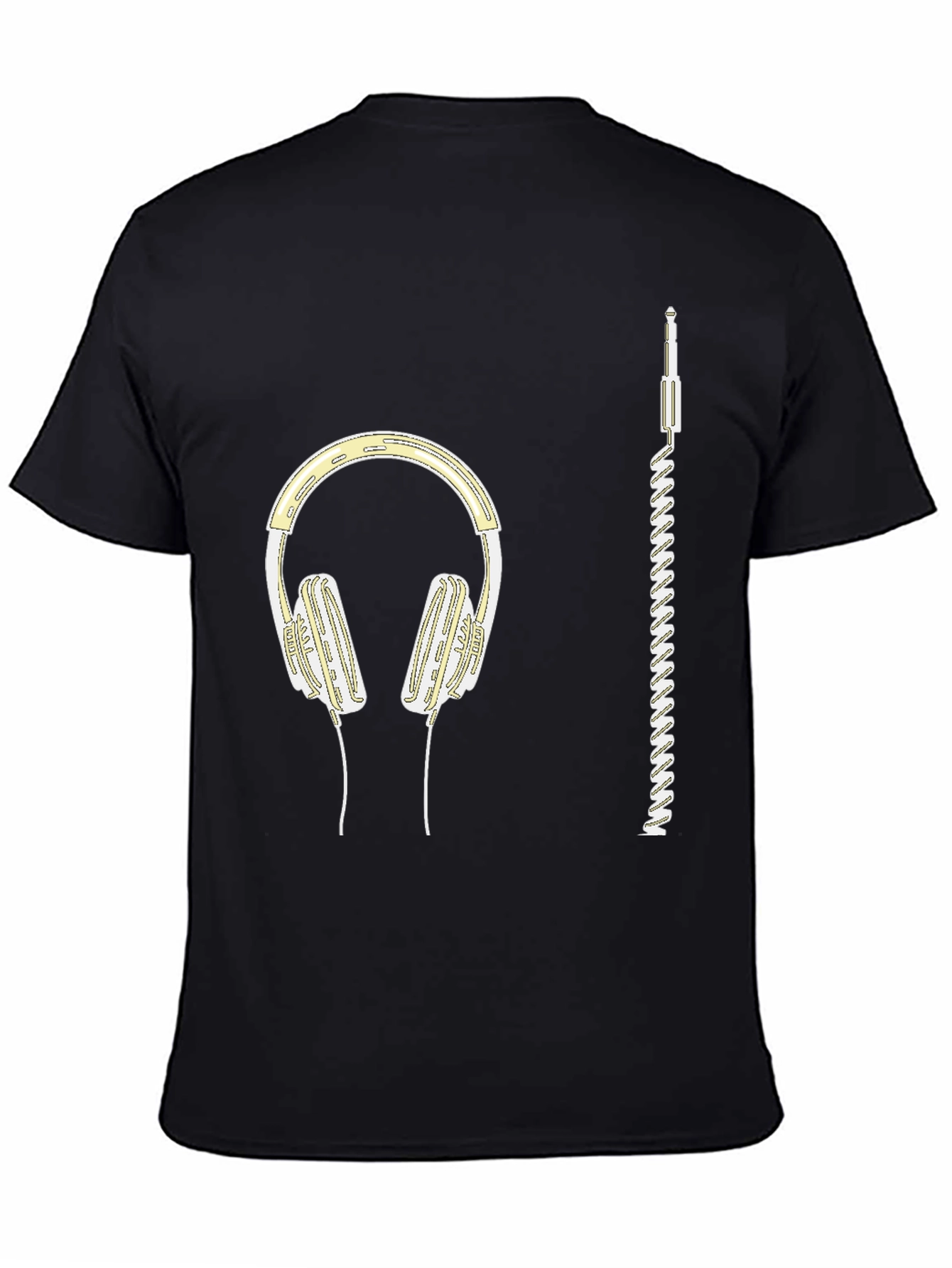 Headphones Graphic Tee - Music Lover Shirt