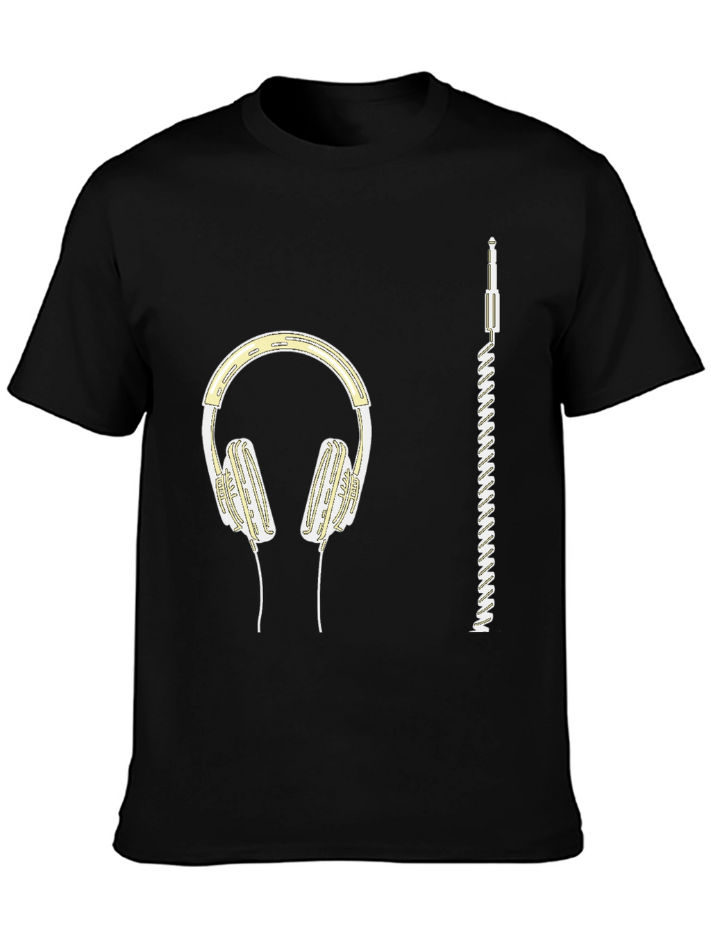 Headphones Graphic Tee - Music Lover Shirt