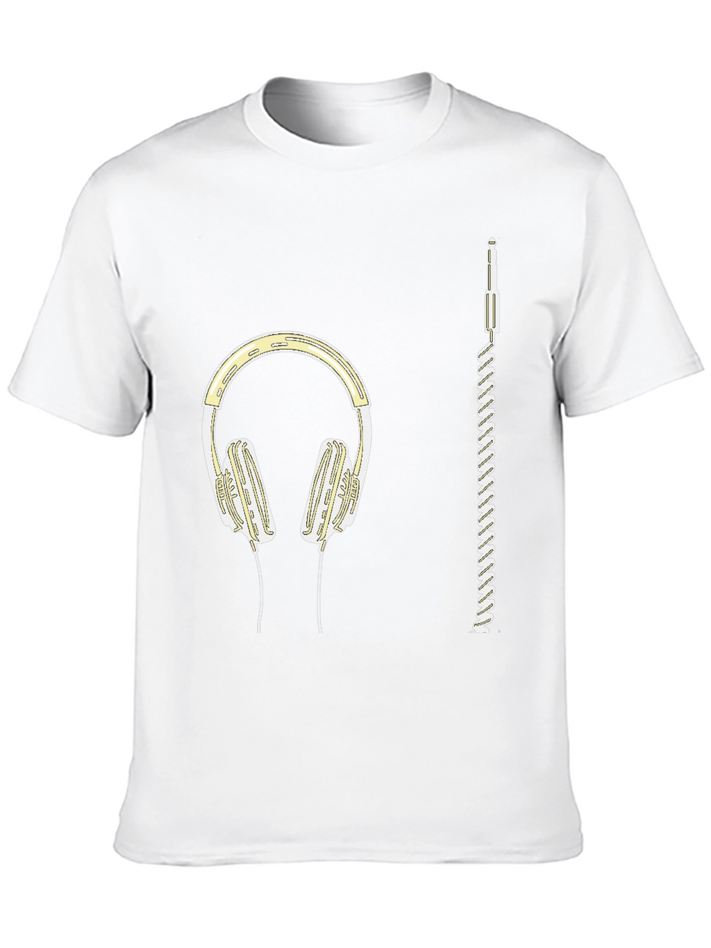 Headphones Graphic Tee - Music Lover Shirt