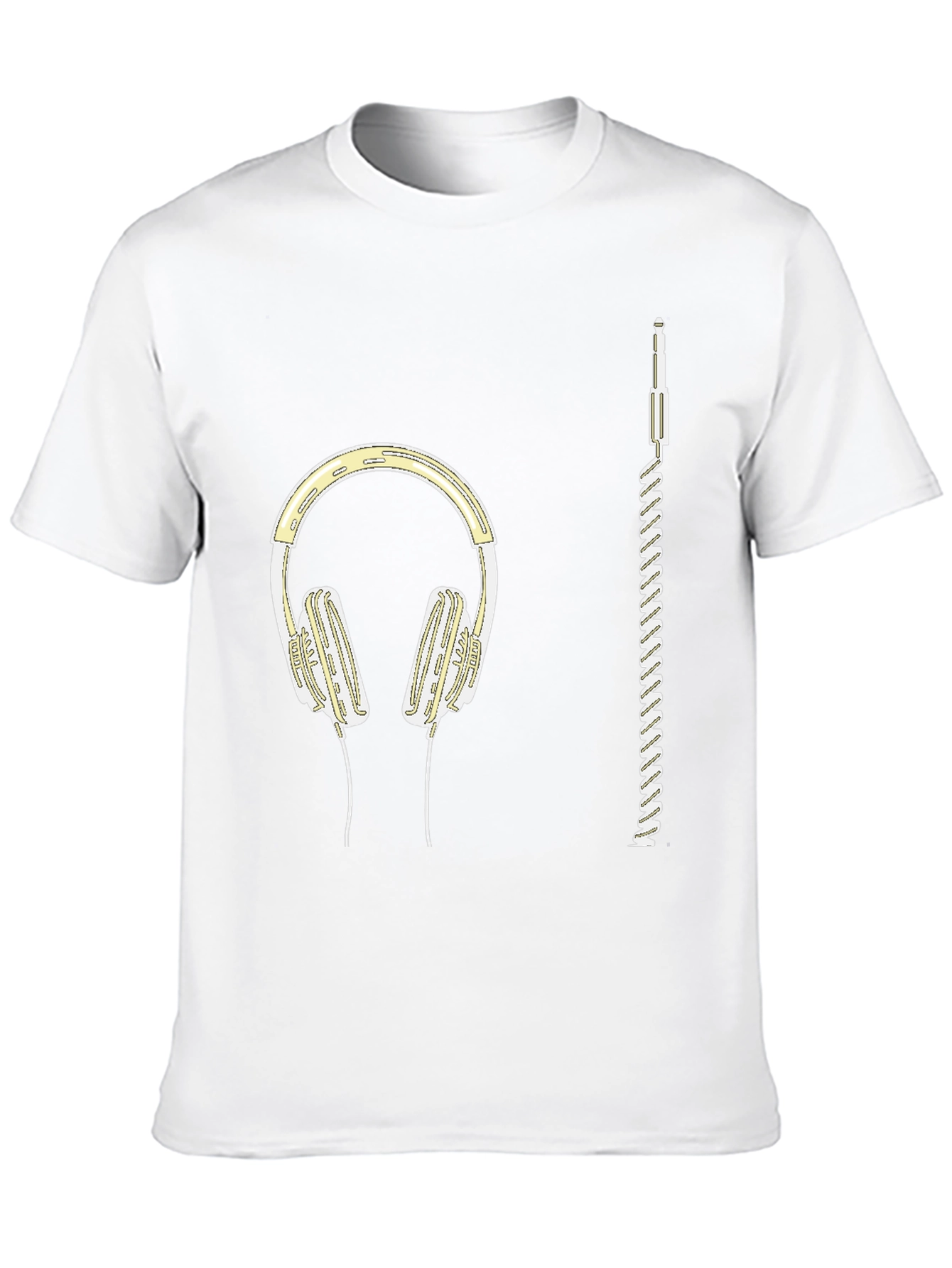 Headphones Graphic Tee - Music Lover Shirt