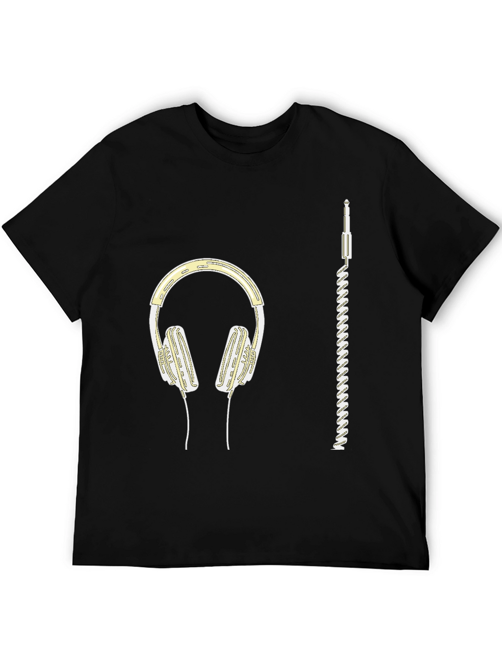 Headphones Graphic Tee - Music Lover Shirt