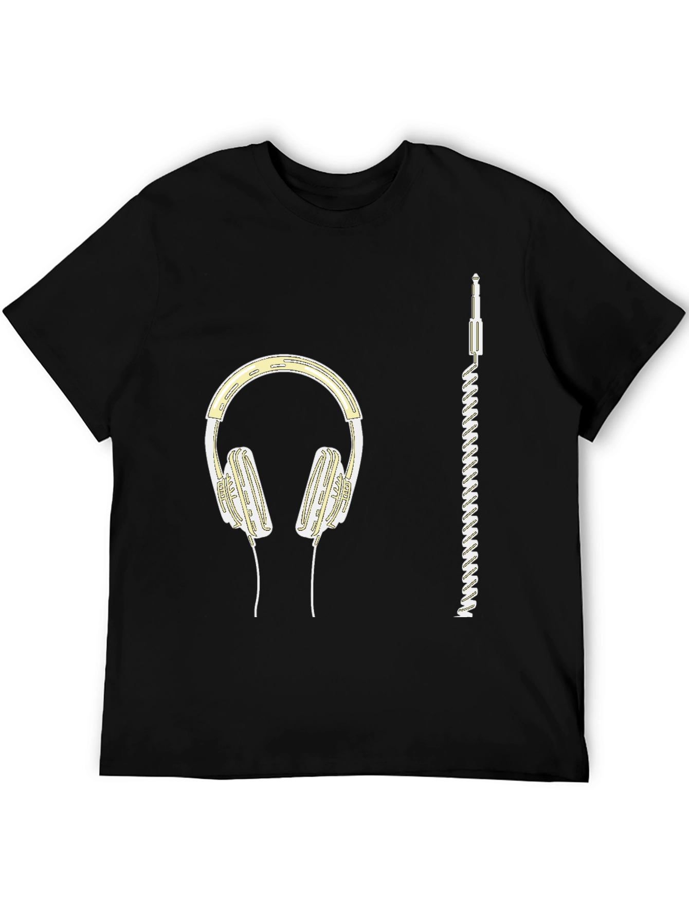 Headphones Graphic Tee - Music Lover Shirt
