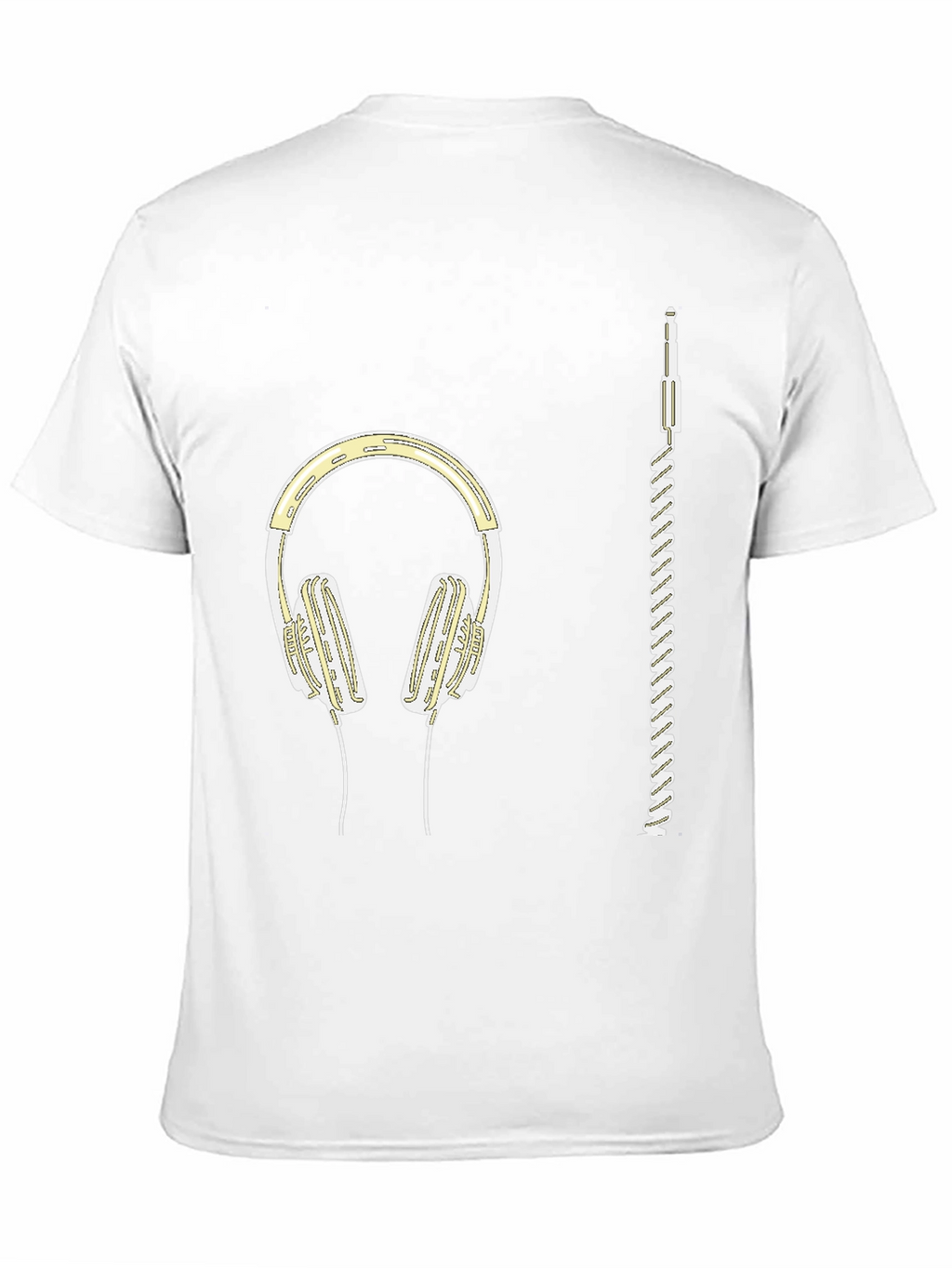 Headphones Graphic Tee - Music Lover Shirt
