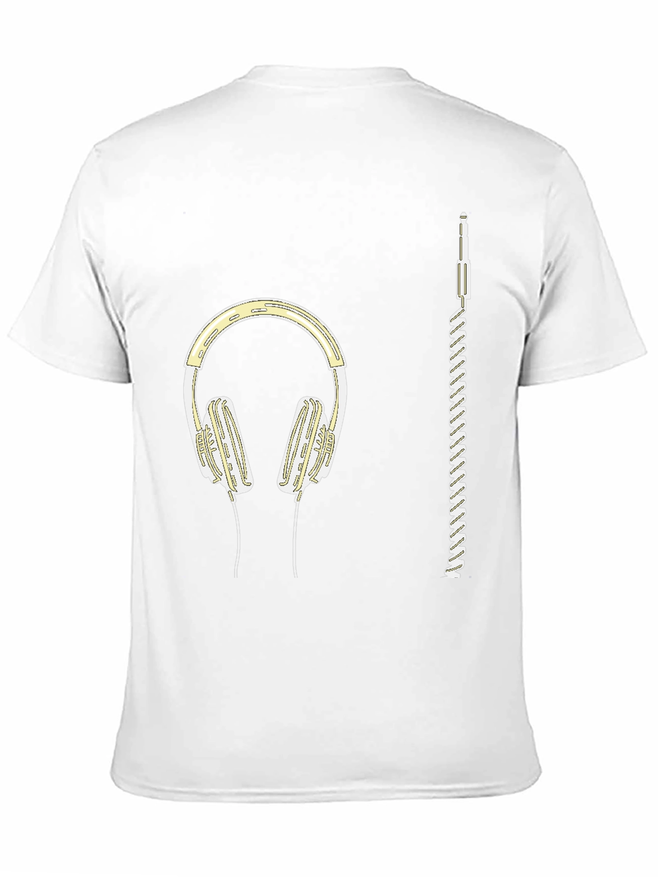 Headphones Graphic Tee - Music Lover Shirt