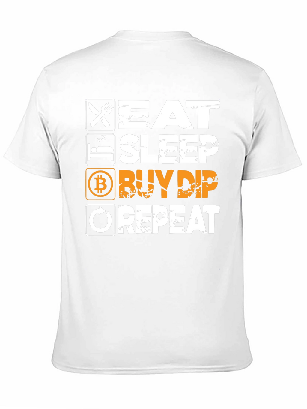 Eat Sleep Buy Dip Repeat Black Graphic Tee