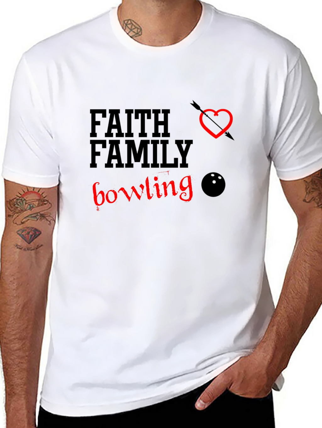 Faith Family Bowling T-Shirt