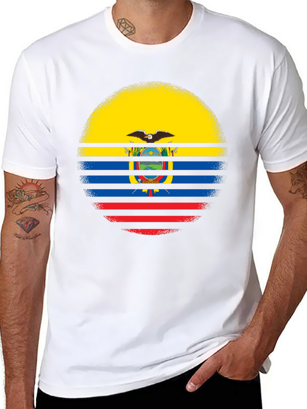 Ecuador Flag T-Shirt - Patriotic Graphic Tee