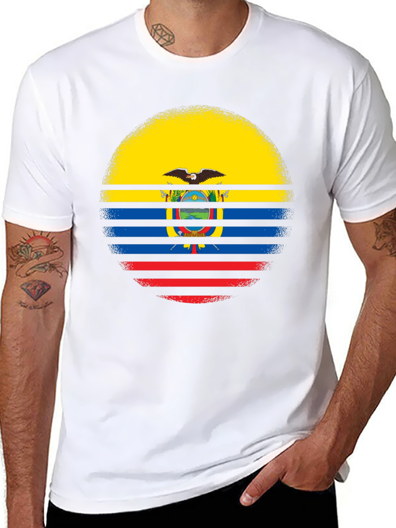 Ecuador Flag T-Shirt - Patriotic Graphic Tee