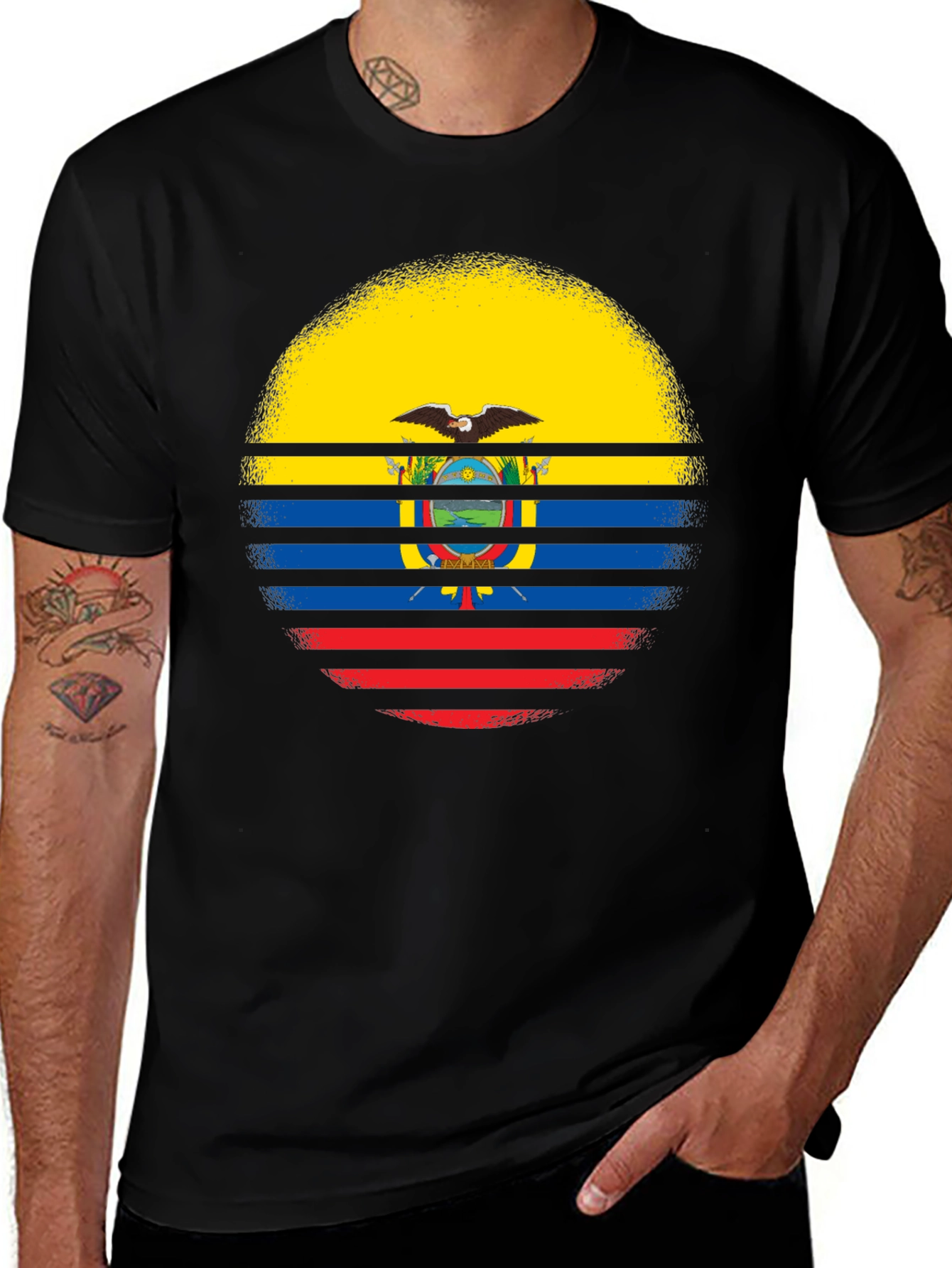 Ecuador Flag T-Shirt - Patriotic Graphic Tee