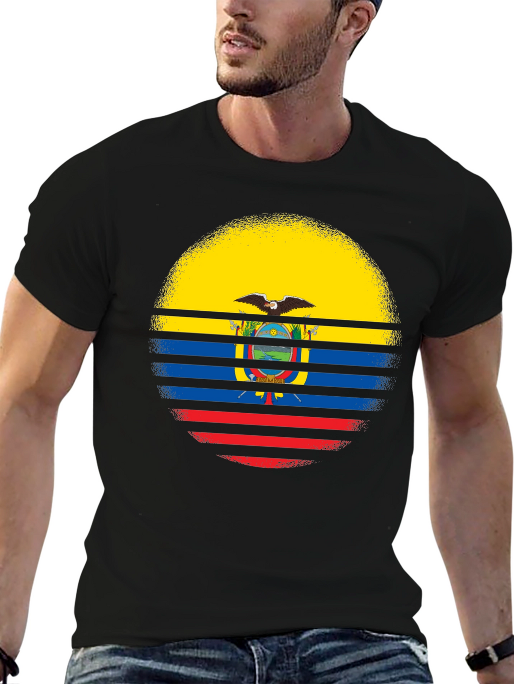 Ecuador Flag T-Shirt - Patriotic Graphic Tee