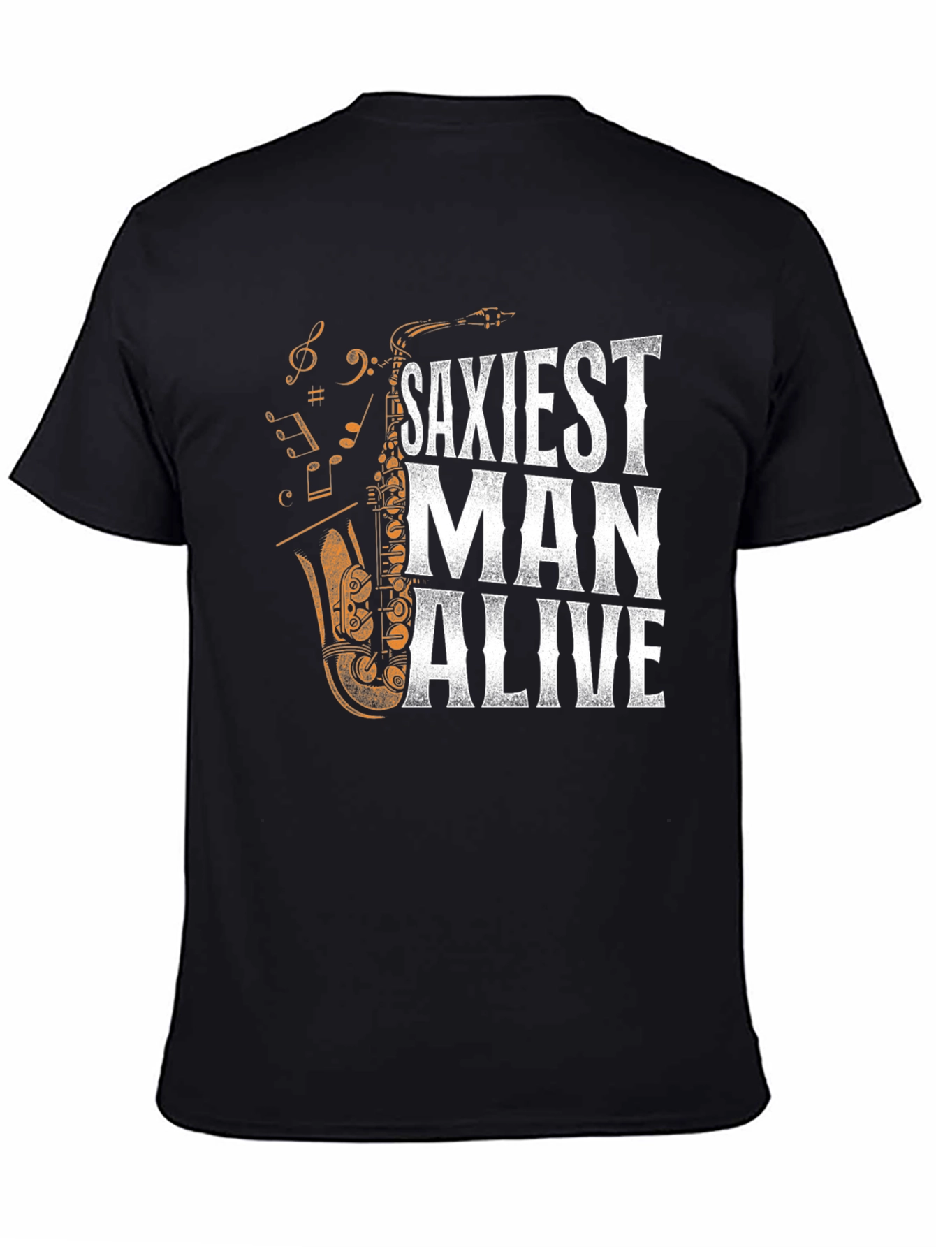 Saxiest Man Alive Graphic T-Shirt - Black