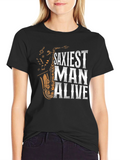 Saxiest Man Alive Graphic T-Shirt - Black