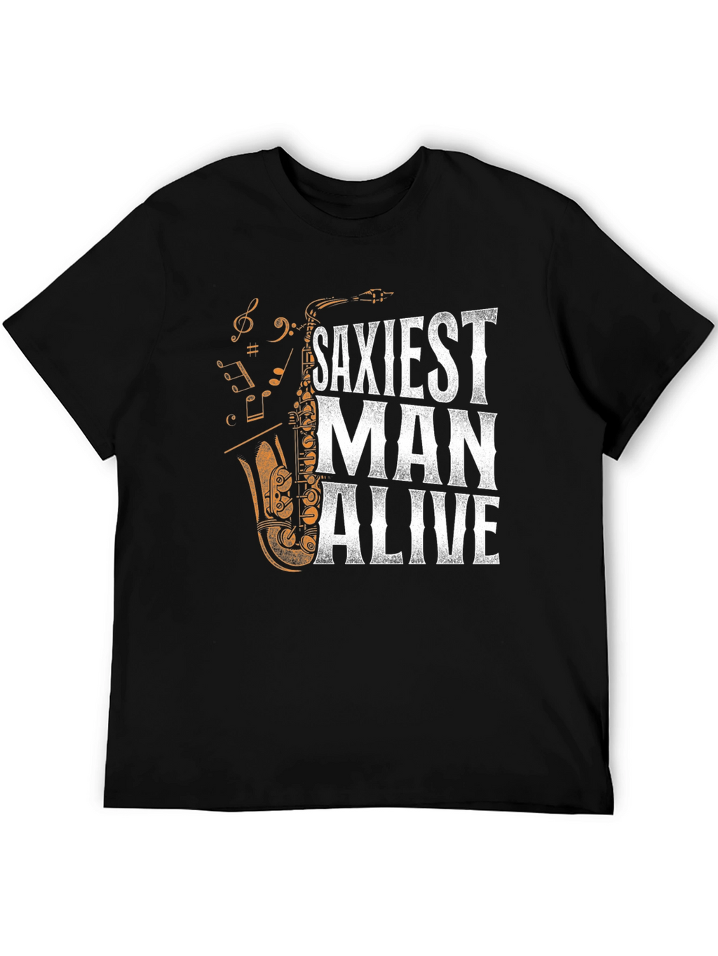 Saxiest Man Alive Graphic T-Shirt - Black