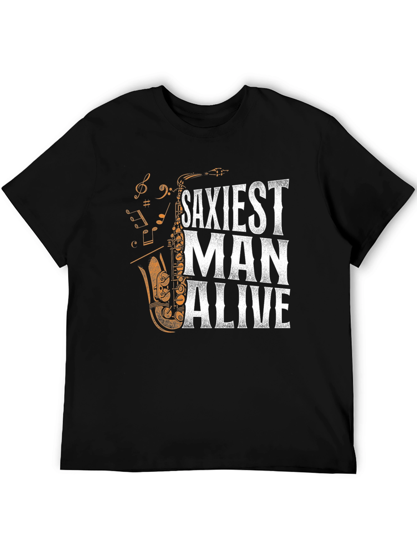 Saxiest Man Alive Graphic T-Shirt - Black