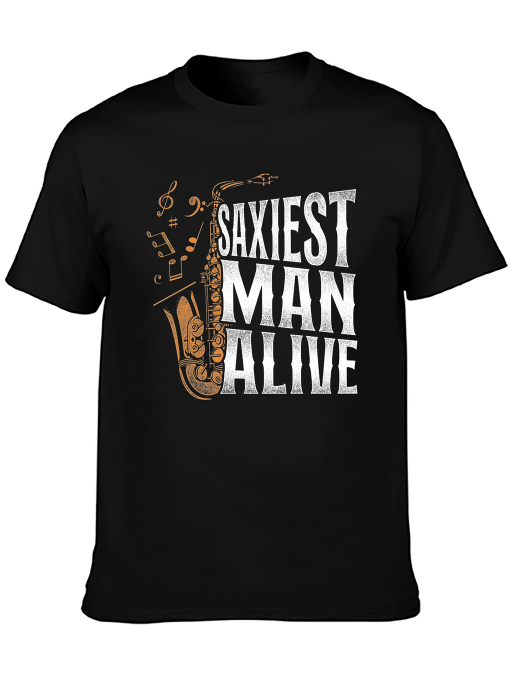 Saxiest Man Alive Graphic T-Shirt - Black