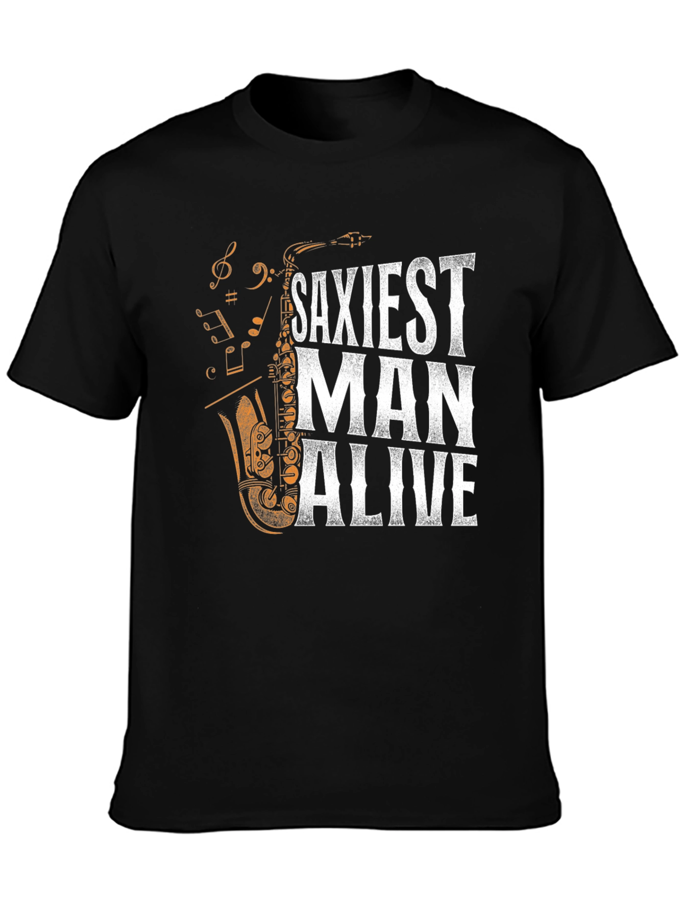 Saxiest Man Alive Graphic T-Shirt - Black