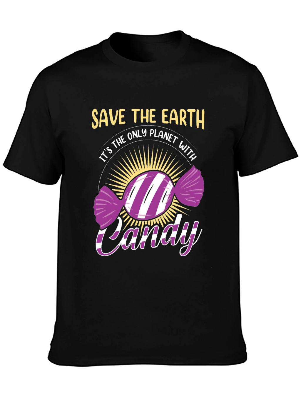 Save The Earth Candy T-Shirt - Eco-Friendly Novelty Tee