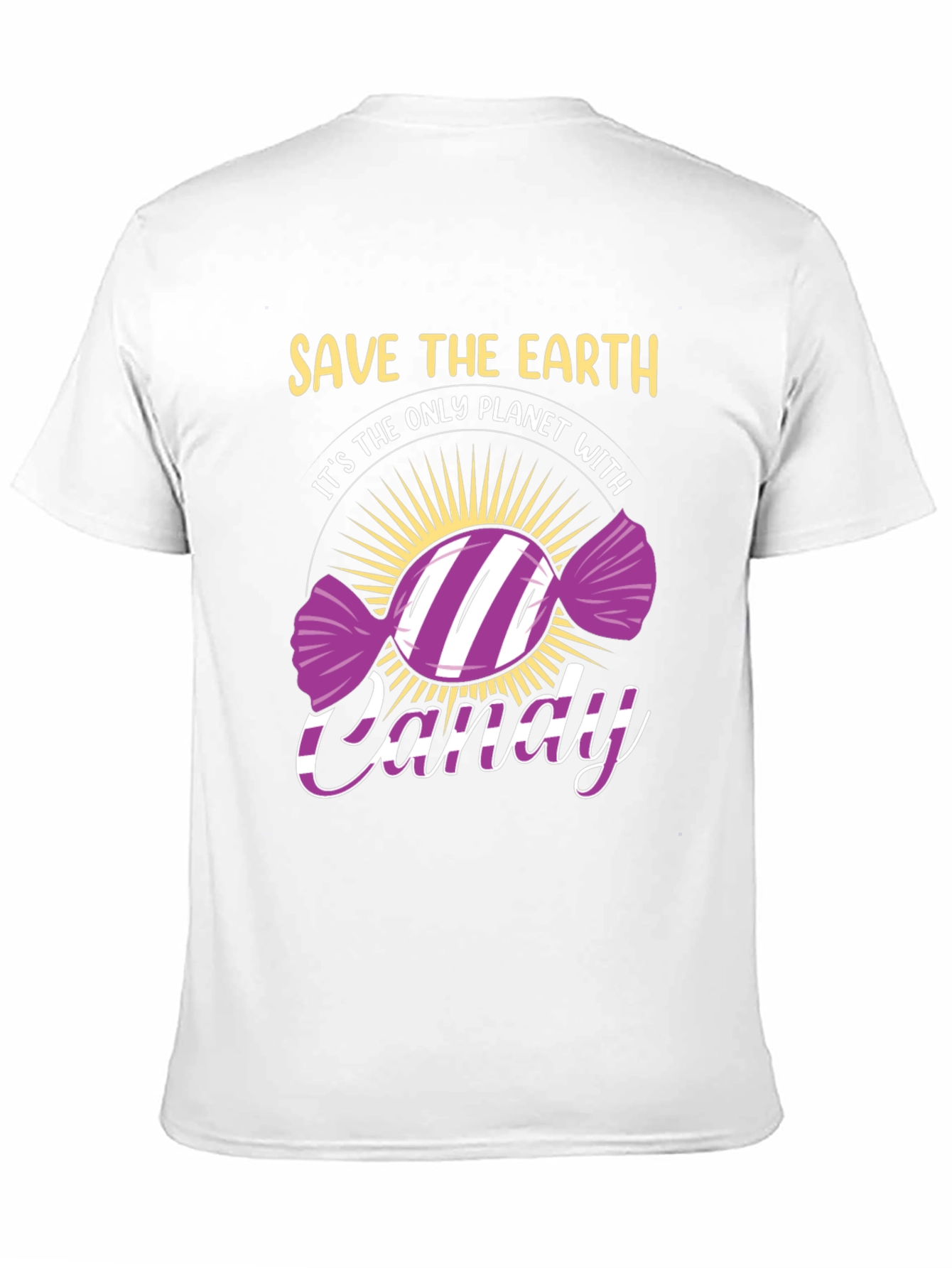 Save The Earth Candy T-Shirt - Eco-Friendly Novelty Tee