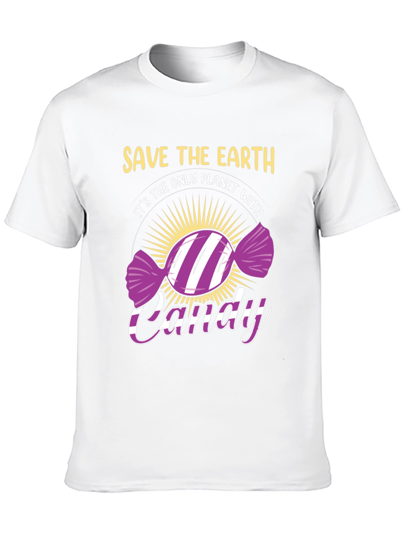 Save The Earth Candy T-Shirt - Eco-Friendly Novelty Tee