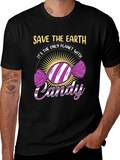 Save The Earth Candy T-Shirt - Eco-Friendly Novelty Tee
