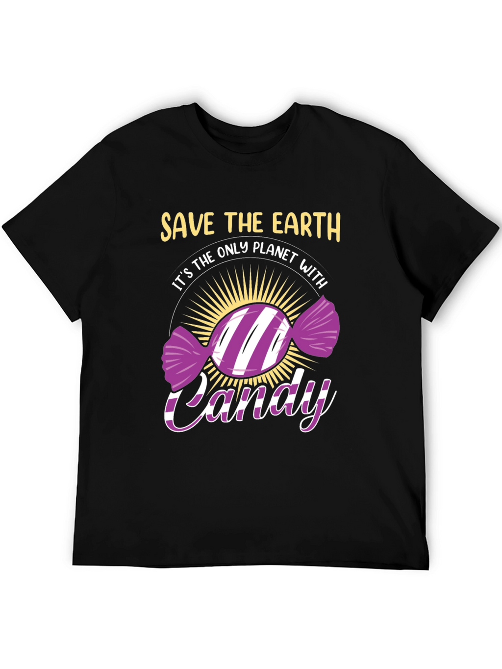 Save The Earth Candy T-Shirt - Eco-Friendly Novelty Tee