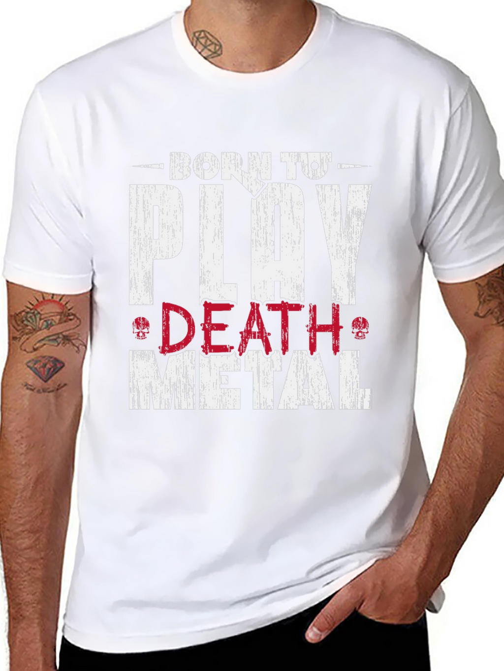 Born to Play Death Metal Graphic T-Shirt