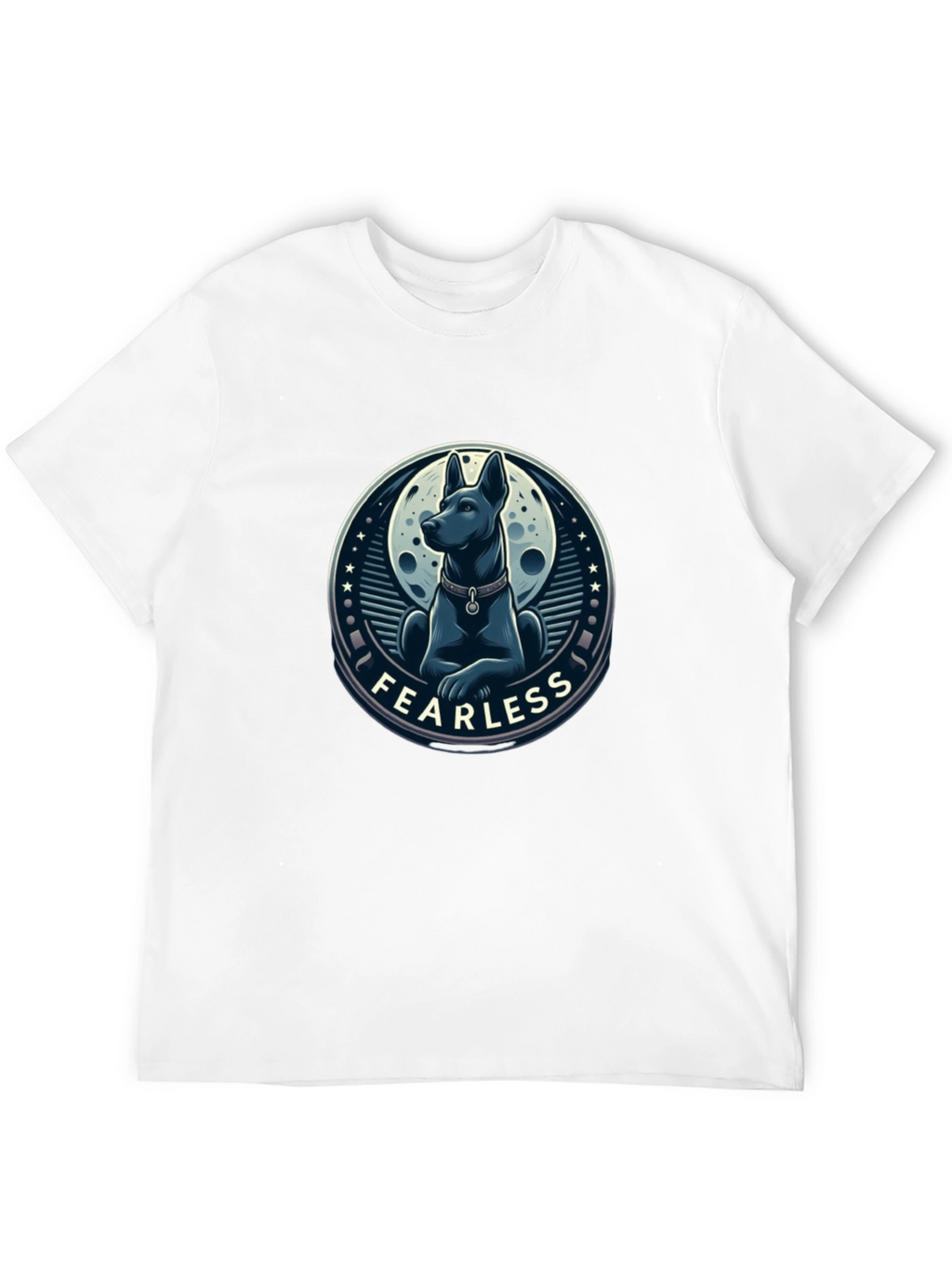 Fearless Dog Graphic T-Shirt - Stylish Mens Tee
