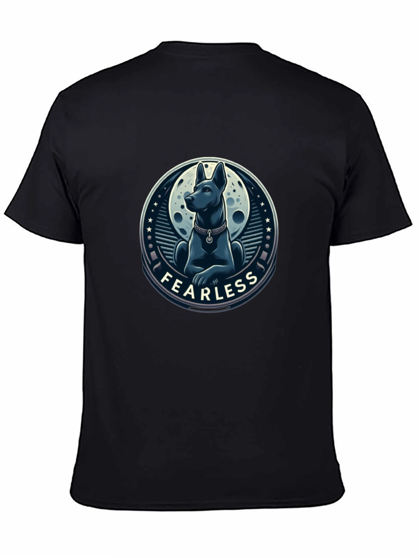 Fearless Dog Graphic T-Shirt - Stylish Mens Tee