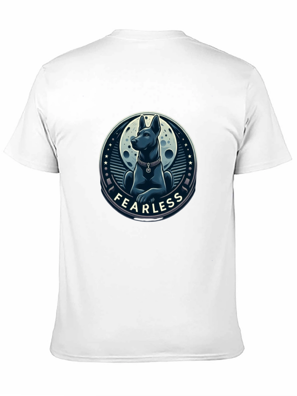 Fearless Dog Graphic T-Shirt - Stylish Mens Tee