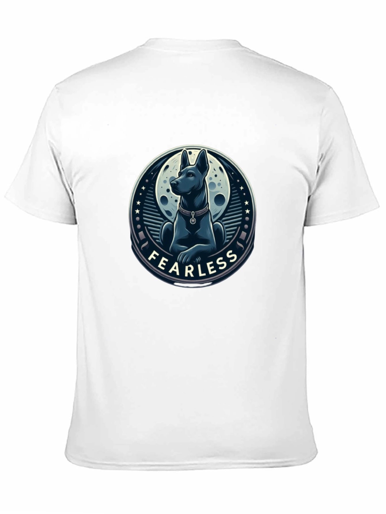 Fearless Dog Graphic T-Shirt - Stylish Mens Tee