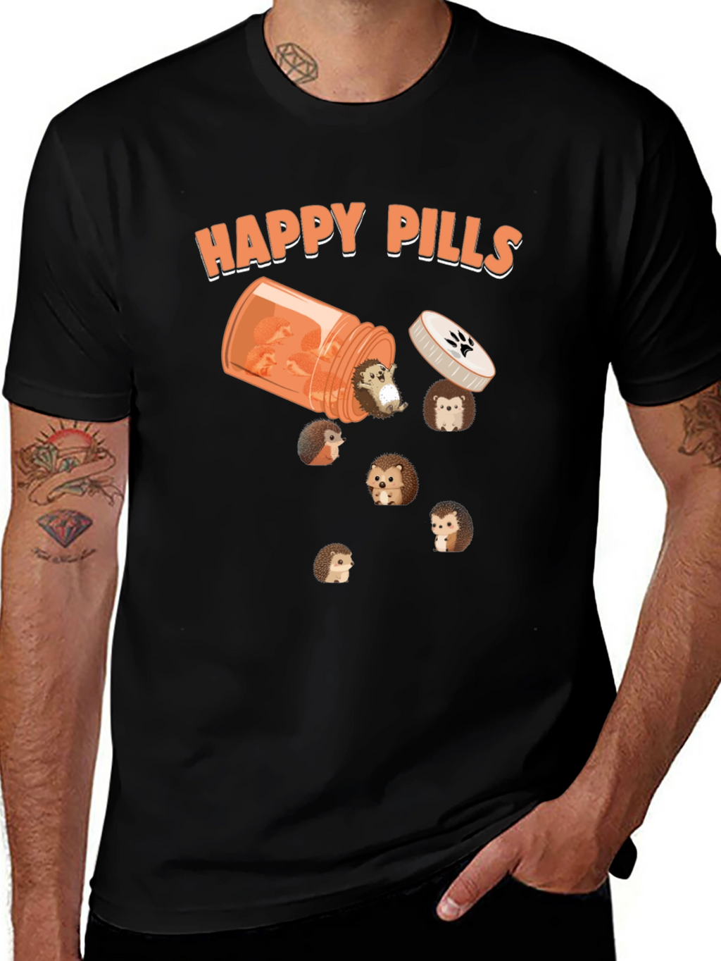 Happy Pills Hedgehog T-Shirt
